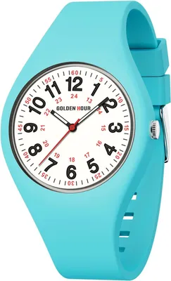 Produktbild von Wasserdichte Damen Armbanduhr, Digital-Analog, Uni Sportuhr für Damen, Mädchen, Jungen, leuchtendes Zifferblatt, leicht ablesbar, Silikonarmband