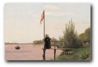 Immagine prodotto di Stampa artistica intitolata "Vista dal Dossering verso Nørrebro" di Christen Købke – 20x30 cm – non incorniciata