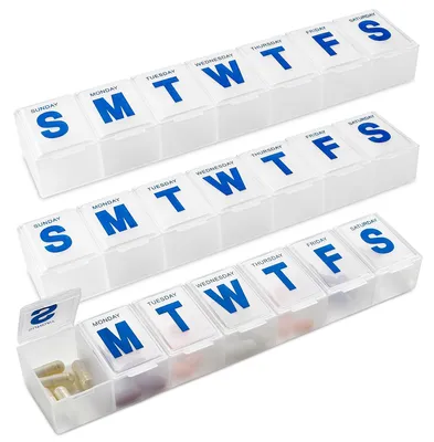 Immagine prodotto di Organizzatore settimanale di pillole - Programmatore settimanale per farmaci