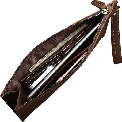 Image de INF Sacoche en cuir pour homme, sac à main vintage en cuir de vachette