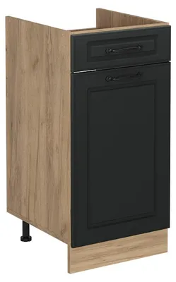 Obrázok produktu pre Kuchynská spodná skrinka Vicco R-Line Antracitový vidiecky dom/Dub Goldkraft 40 cm bez pracovnej dosky, Model 61134