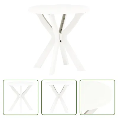 Obrázek produktu pro The Living Store Bistro stůl bílý Ø70 cm plastový