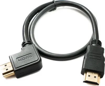 Zdjęcie produktu dla SYSTEM-S Kabel HDMI 1.4 50 cm standardowy kąt wtyczka-wtyk 4K UHD 30 Hz 2K 60 Hz