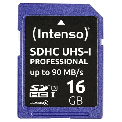 Immagine prodotto di Intenso - Scheda di memoria flash - 16 GB - UHS Classe 1 / Classe 10 - SDHC UHS-I
