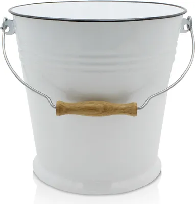 Produktbild von Karl Krüger W10  Emaillierter Wassereimer weiß, 10 Liter