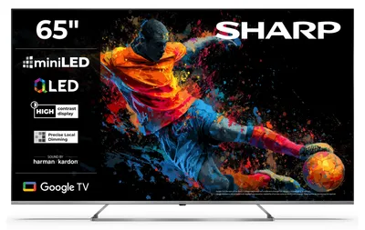 Produktbild von Sharp 65JP7765E QLED Fernseher 65 Zoll Google TV 4K UHD Smart TV Mini-LED HDR Dolby Vision (2026)