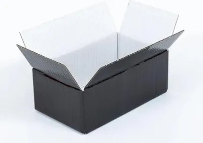 Zdjęcie produktu dla Karton Klapowy Pudełko Kartonowe Kartonik 200x120x80mm Czarny B400