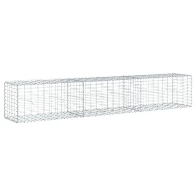 Obrázek produktu pro vidaXL Gabion s víkem 300x50x50 cm Pozinkované železo