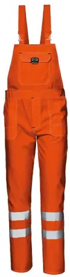 Immagine prodotto di Sir Safety Mistral Salopette ad alta visibilità in cotone-poliestere arancione EN ISO 20471 Classe 2, 54, HI-VIS ORANGE