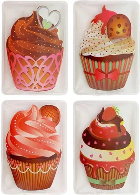 Cupcakes Handwärmer Set von 4, Hauptbild