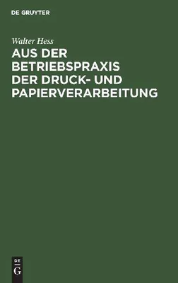 Produktbild von Aus der Betriebspraxis der Druck- und Papierverarbeitung