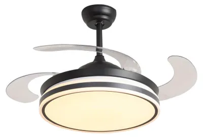 Image de Ventilateur de plafond avec éclairage LED et télécommande Ganuwa 107 cm