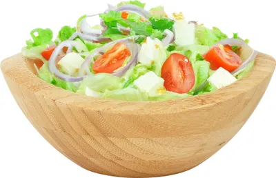Produktbild von Relaxdays Salatschüssel, Bambus, oval, HxBxT: 8 x 20 x 18 cm, Servierschüssel für Salat, Snacks, Obstschale, natur