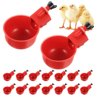 16er Set automatische Hühnertränken, Geflügeltränke, Küken-Wassertränke