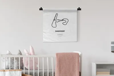 Produktbild von MuchoWow® Wandteppich Wandbehang Rennstrecke - Zandvoort - Formel 1 60x60 cm Tapisserie Dekoration Wandtuch - Dekorationen - Wand Decke