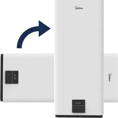 Produktbild von Midea | Warmwasserspeicher D100-20Ed6 - 100L - Elektrisch - Smart Home Kompatibel - 56,9 x 108,7 x 29,5 cm - Effiziente Temperaturkontrolle