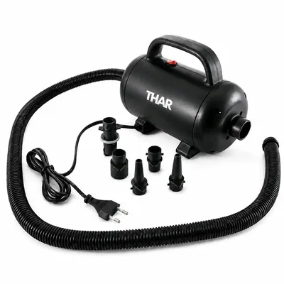 Produktbild von THAR Elektrische Luftpumpe 1200W - Aufblasen und Entleeren - 5 Aufsätze
