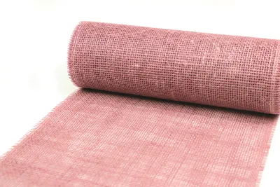 Produktbild von JUTE 30cm Dekostoff Tischläufer Tischband 30cm/5m Rosa
