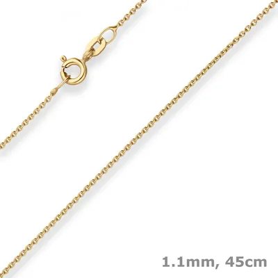 1-1mm-Rund-Ankerkette-aus-333-Gelbgold-45cm