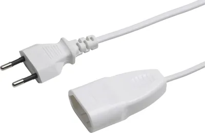 Produktbild von Meister Euro-Verlängerung 3 m Kabel weiß IP20 Innenbereich Euro-Stecker