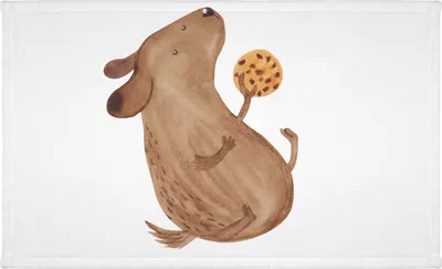 Produktbild von Mr. & Mrs. Panda Handtuch Hund Keks - Weiß - Geschenk, Sprüche, Baumwollhandtuch, Hundesnacks, Hungrig, 50x100, gesichtshandtuch, Hundeleckerli, glücklich, Flauschtuch