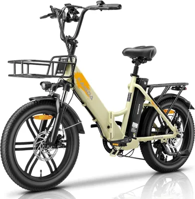 Produktbild von 20.8AH 20Zoll E-Bike Faltbar E Bike Klappräder Elektrofahrrad 20 Zoll mit 7-Gang Shimano Klapprad mit Korb Bis 150Km