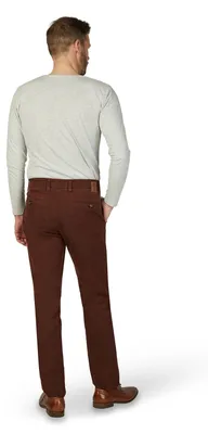 Produktbild von Club of Comfort - Herren Flat Front-Hose in verschiedenen Farben, Garvey (7218), Größe:28, Farbe:Ziegelrot (95)