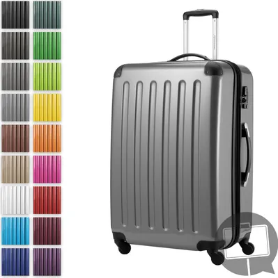 Obrázok produktu pre Alex - Veľký kufor z tvrdej škrupiny na príručnú batožinu s nadstavcom na kolieskach cestovný kufor na odbavenie XL 75 cm, 119 L, 4 kolieska, lesklý, strieborný