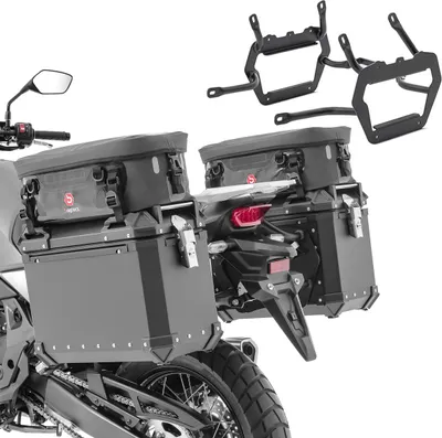 Produktbild von Alu-Koffer+ Kofferträger für Honda Transalp XL 750 23-25 XW38B + Tasch