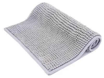 Imagen del producto de Alfombrilla de baño de chenilla, de secado rápido, 43 x 61 cm, antideslizante para baño