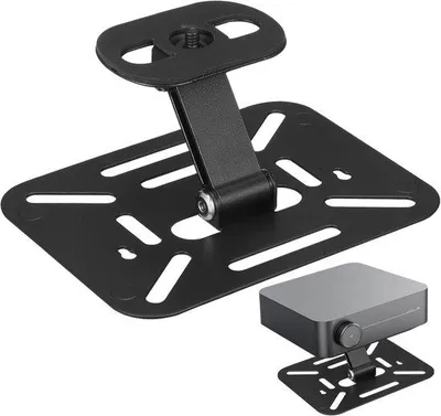 Immagine prodotto di Support di proiezione flessibile con rotazione a 360° - supporto mini-proiettore regolabile - staffa a parete in metallo - adatto alla maggior parte dei proiettori - ideale per uso domestico e in ufficio.
