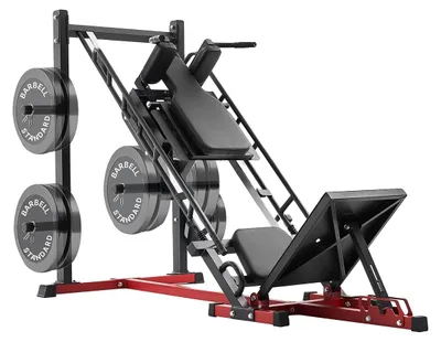 Produktbild von VEVOR Beinpresse Hack Squat Maschine, verstellbare Beinpresse-Kombination mit Linearführung und Gewichtsablage, Unterkörper-Special für das Home Gym, Beinarbeitsgerät für Oberschenkel, Beinbeuger, Gesäßmuskeln, Waden, Vielseitiges Training, Nicht faltbar