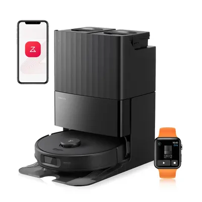 Produktbild von Roborock Qrevo Edge S5A Staubsauger Roboter 17.000 Pa, 75°C Heißwasser, Dual Anti-Tangle, FlexiArm Design™, Hebarer Mopp, Schwarz
