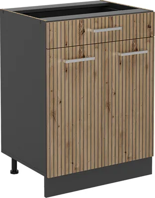 Obrázek produktu pro Spodní skříňka kuchyňské linky Vicco R-Line Řemeslný dub 60 cm se zásuvkou, bez pracovní desky, Model 49074