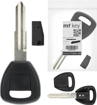 Produktbild von MT-KEY Auto Zünd Schlüssel Rohling HON58R + ID46 Transponder Wegfahrsperre kompatibel mit Acura Rl 05-10 Tl 04-06 Tsx 04-07