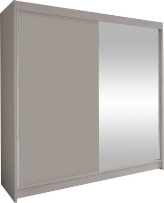 Produktbild von MIRJAN24 Schiebetürenschrank Talin I, Stilvoll Schlafzimmer Kleiderschrank (Farbe: Cashmere, ohne Beleuchtung)