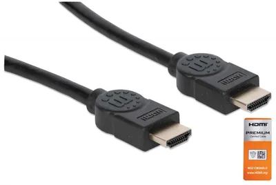 Image de MANHATTAN Premium HDMI-Kabel Ethernet-Kanal 4K@60HZ 1,8m