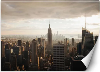 Obrázok produktu pre Vliesová fototapeta New York Manhattan 250x175 cm Feeby Hnedá lepidlo je súčasťou dodávky jednoduchá inštalácia