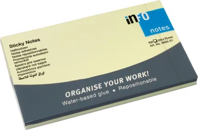 Produktbild von Kores Haftnotizen gelb 125x75mm 12 Stück - Sticky Notes Bürobedarf