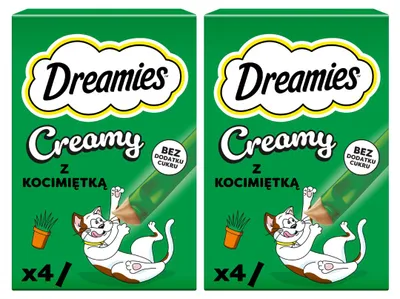 Zdjęcie produktu dla Dreamies Creamy 8x10g Kremowy Przysmak Dla Kotów Z Kocimiętką