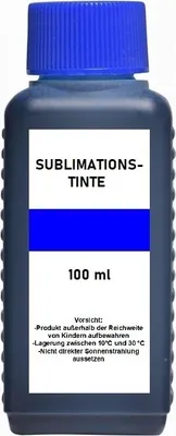 Image de 100 ml d'encre de sublimation cyan pour Epson, Ricoh Mutoh, Mimaki, Roland...