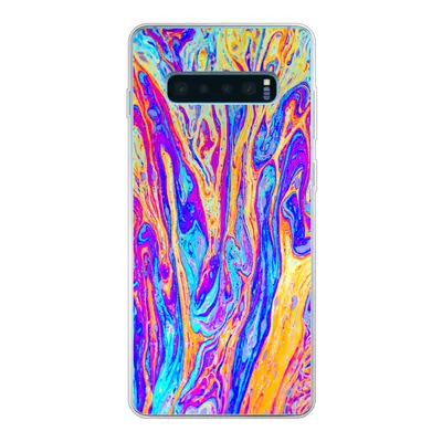 Produktbild von MuchoWow® Handyhülle Schutzhülle Hülle für Samsung Galaxy S10 Plus Kunst - Farben - Psychedelisch Silikon Softcase Handy Hülle - Schutzhülle