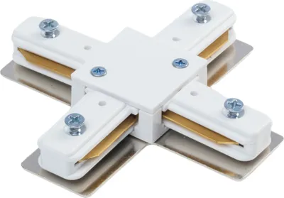 Produktbild von Qub X-Verbinder Weiß - 1-Phasen Kreuzverbinder für Stromschienen
