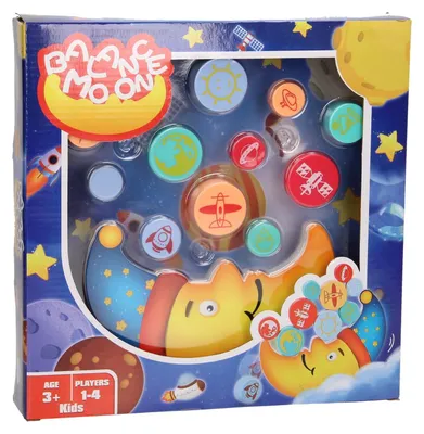 Produktbild von Moon Balance-Spiel für 1-4 Spieler, Geschicklichkeitsspiel ab 3 Jahren