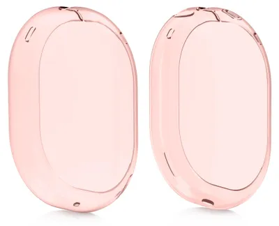 Produktbild von kwmobile 2x TPU Silikon Hülle für Apple AirPods Max Case - Kopfhörer Cover aus Silikon - Pink Transparent