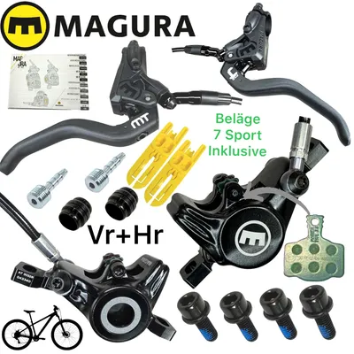 Produktbild von Magura MT4 Fahhrad MTB Ebike Tour Hydraulische Schebenbremse Set Vr+Hr