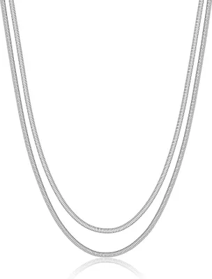Produktbild von Doppelte Luxuskette aus Stahl Hadek Chunky SHK110