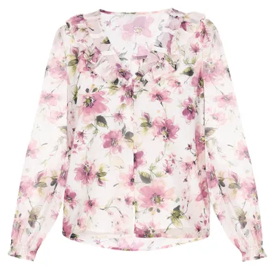 Produktbild von EVERA Damen Bluse - Rosa Mehrfarbig, XL