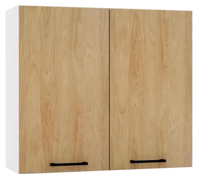 Produktbild von Küchenhängeschrank 80 cm - Hicora-Eiche - Modulküche - Soft-Close-System - Küchenschrank
