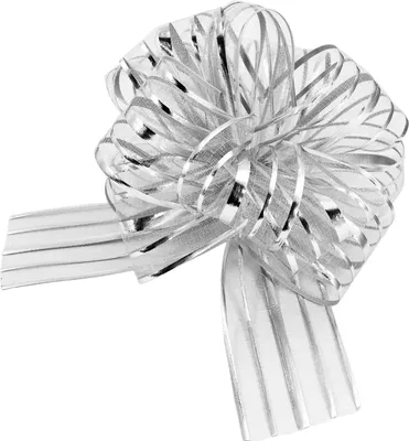 Produktbild von Oblique Unique Geschenkschleife mit Geschenkband Groß Deko Schleife Geschenkdeko - silber